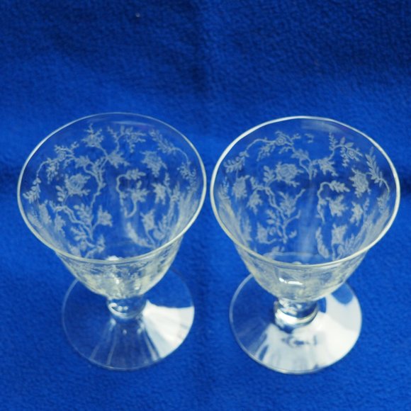 Vintage Fostoria Chintz Oyster/Fruit Cocktail - Picture 6 of 14